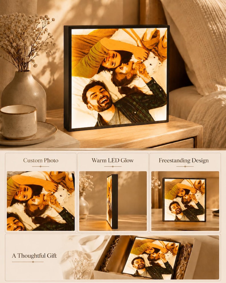 Personalized Photo Glow Light Box